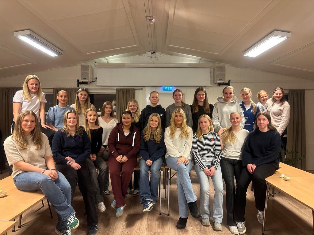 Første sosiale samling, med pizza og quiz. 