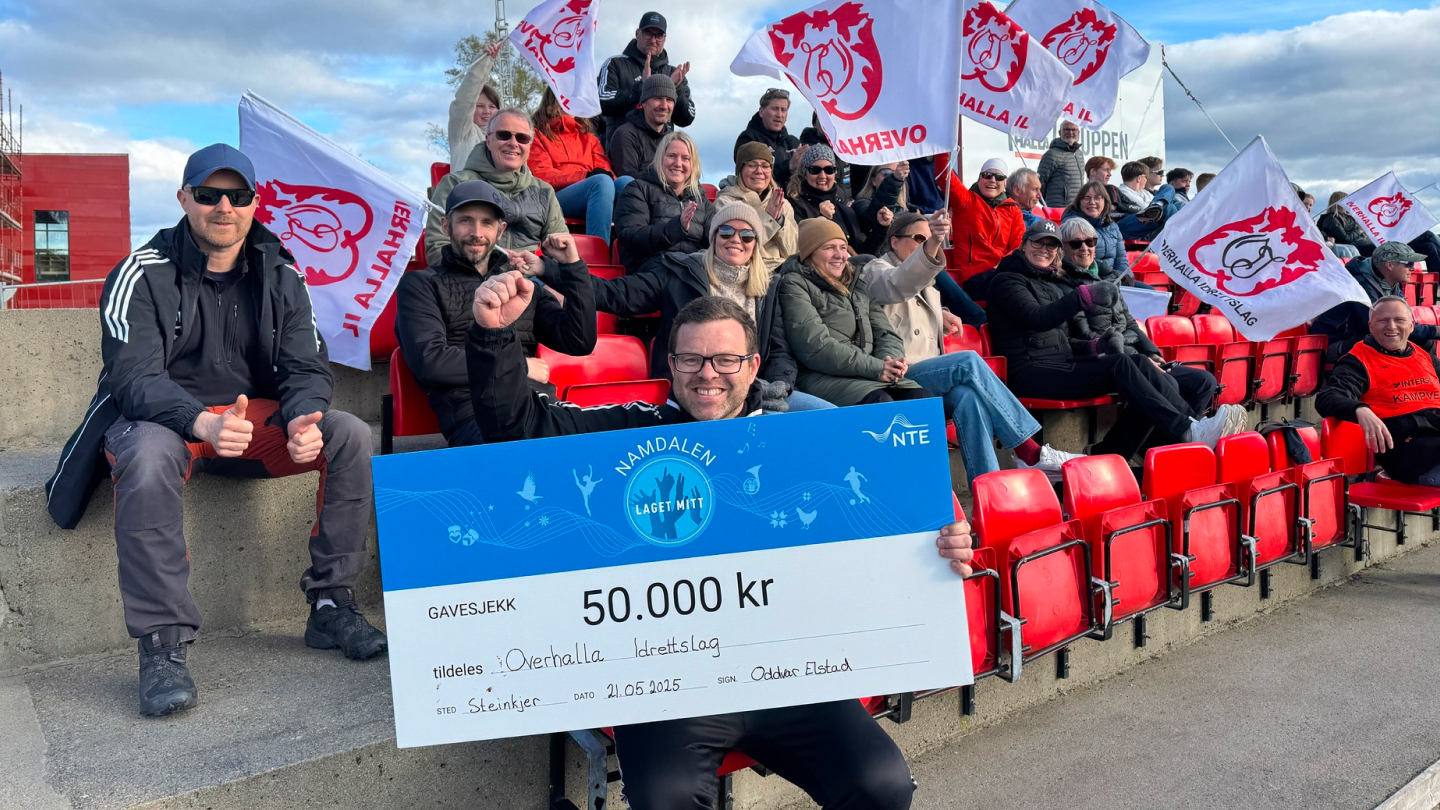 Overhalla Idrettslag vant 50.000 kr i 2025