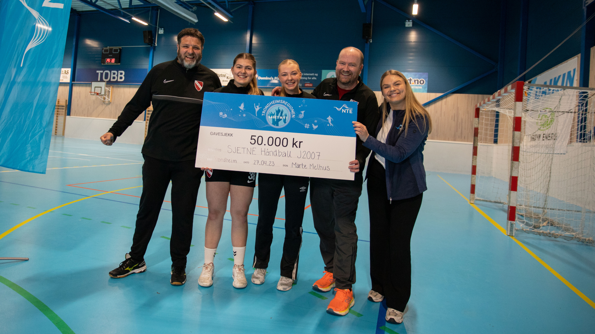 Sjetne Handball vant 50.000 kr i 2023